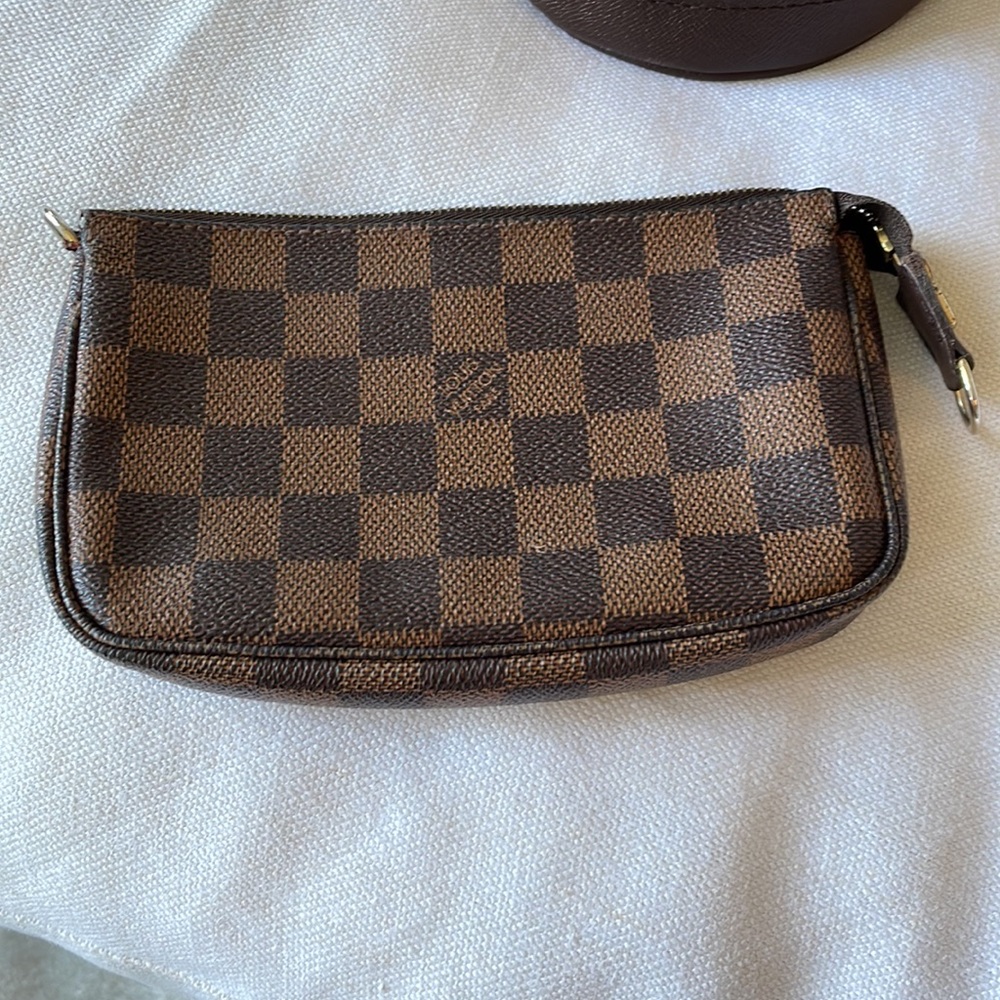Authentic Louis Vuitton Damier Ebene Bucket Marais Shoulder Bag Purse Brown - Picture 15 of 16
